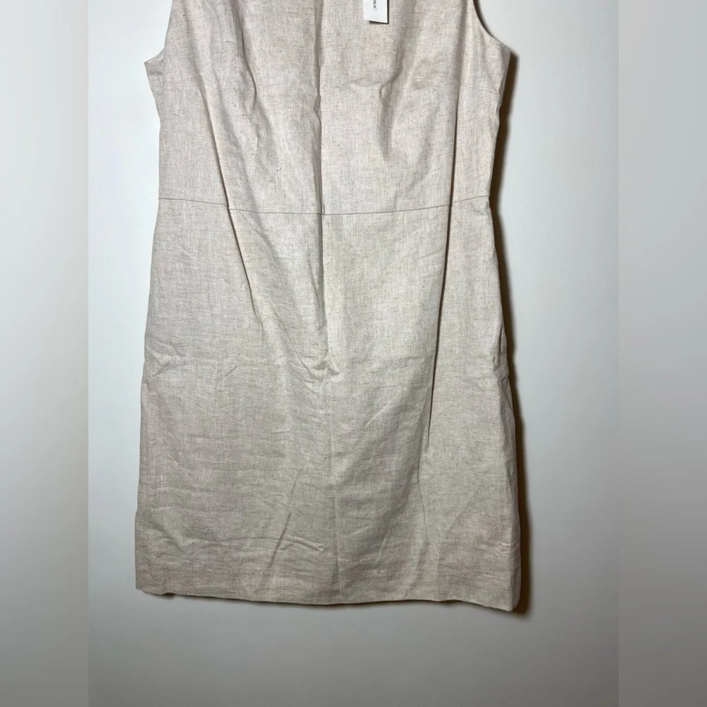 Banana Republic Women's 100% Linen Dress Size 10 Lined Beige Sleeveless New